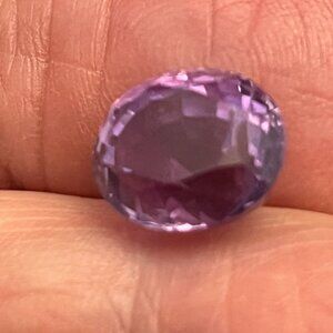 Vintage Large Loose Amethyst Oval Cut Stone